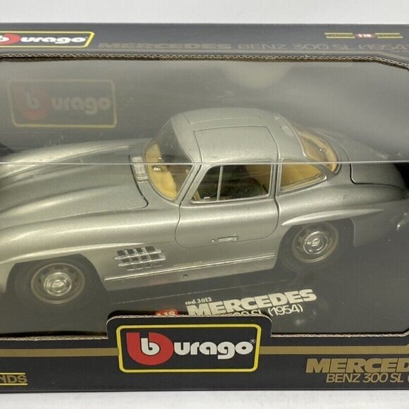 Burago 1954 Silver Mercedes Benz 300SL Diecast new in box - Picture 1 of 9